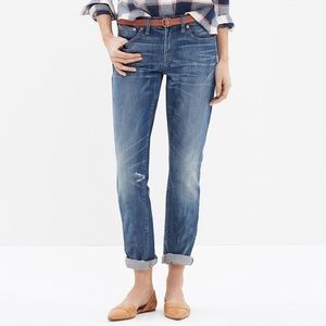 Madewell slim boyfriend jeans and vest